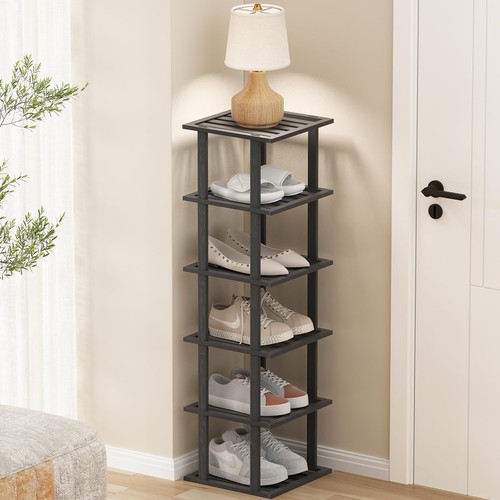 Bamboo shoe rack for small - shoe,