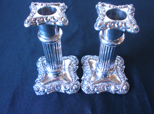 Solid silver stunning pair - pair, of