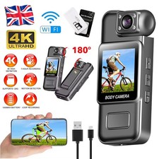 4K HD 1080P Video DVR Clip Night Cam WIFI Camcorder Mini Police Body Camera UK