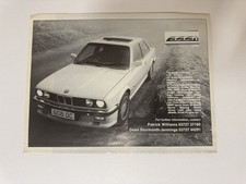 Original 1986 E30 BMW 323i 333i M Tech Modified Magazine Advert Poster Retro