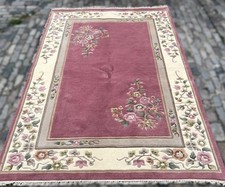 A GORGEOUS OLD HANDMADE TRADITIONAL CHINESE ORIENTAL WOOLONCOTTONRUG(300x197cm)*