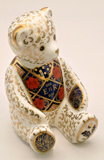 Royal Crown Derby Diamond Jubilee 1128 Old Imari Teddy Bear Ltd Ed 1st Quality 