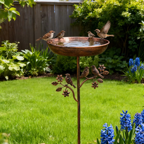 Garden birdbath sturdy - birdbath, iron