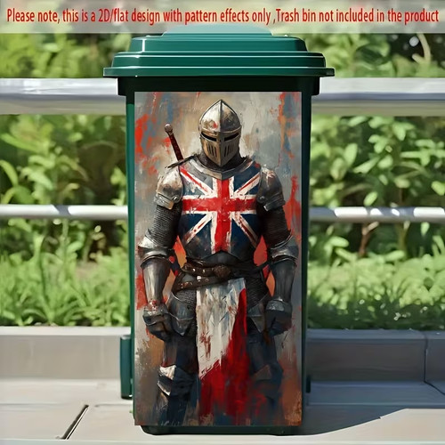 Wheelie bin sticker medieval - bin,