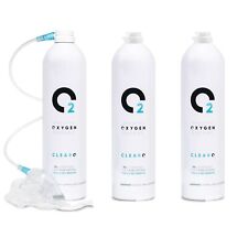 ClearO2 45L Breathing Oxygen Can with Mask and Tube and 2 x Replacement Cans