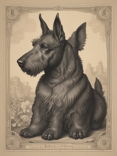 Scottish terrier vintage - scottish,