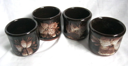Vintage earthenware tenby - 4x,