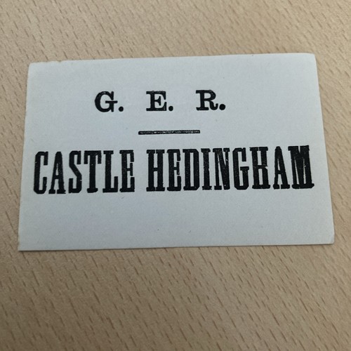 Luggage label - e.,