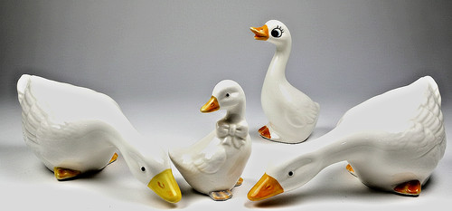 Vintage ceramic goose - &, duck
