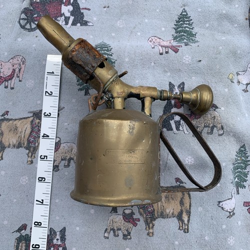 Brass antique blow torch - brass,