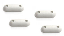 4x White Oval Toilet Seat Buffers Bumpers Pads 60x22x12mm Replacement