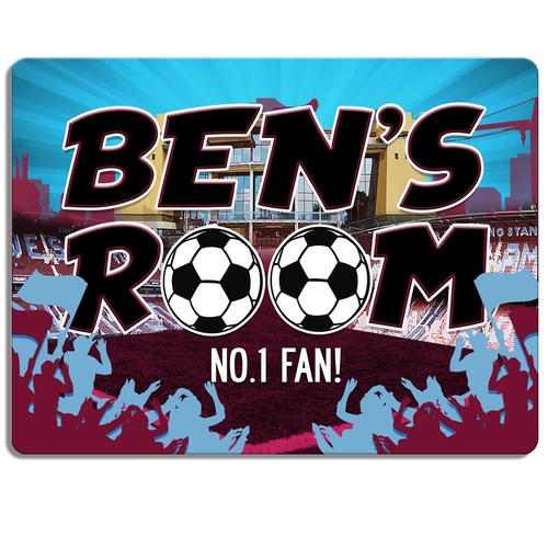 Personalised west ham door - personalised,