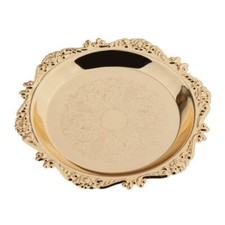 4"/6"Gold Round Metal Fruit