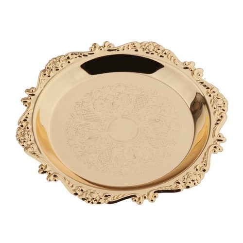 Gold round metal - round,