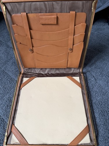 Tan coloured leather - leather, portable
