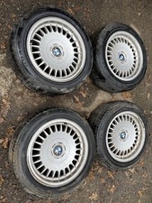 BMW Style 15 16” Alloy Wheels Tyres Rare E38 E30 E36 E21 E28 5x120 OEM 16x7.5j