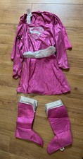 Little Girls Pink Supergirl Fancy Dress Dressing Up Costume 5-6 Years M