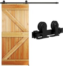 168CM/5.5FT Sliding Door Track Barn Door Hardware Kit Closet Rail Roller Accesso