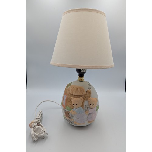 Nursery lamp ceramic teddy - nursery,