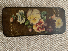 Antique Macfarlane Lang&Co Ltd Metal Floral Biscuit/Cakes Tin Box 1817