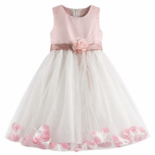 Pink white flower girl - pink,