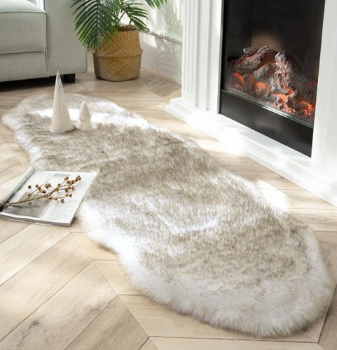 Faux fox fur - rug, 2x6