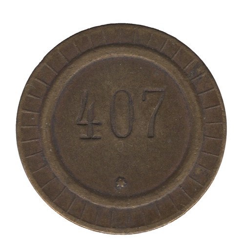 Token stamped 407 star - –,