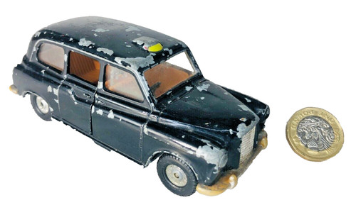 Toy car corgi black - car, cab