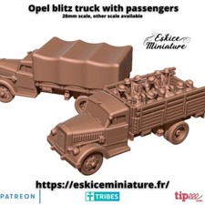 x2 OPEL BLITZ TRUCK - 28mm-