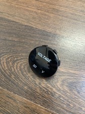 DC 5V-48V Mini Round LED Digital Voltmeter Tester Monitor Voltage Gauge (Orange)