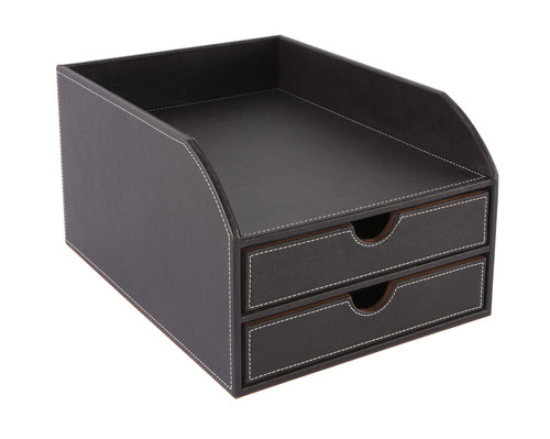 Osco brown faux leather - brown,