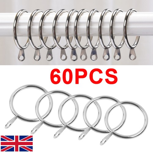 60pcs metal curtain rings - metal,