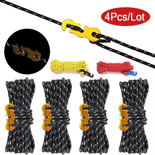 4pc reflective tent rope guy - rope,