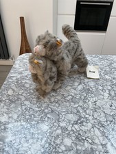 Steiff Grey Cat  Mizzy And Kitten Mizzy   (074622)