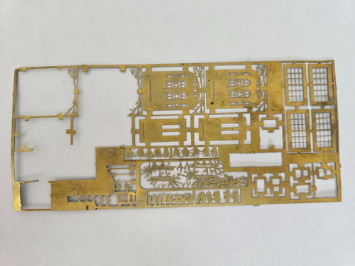Etched brass scale link - brass,