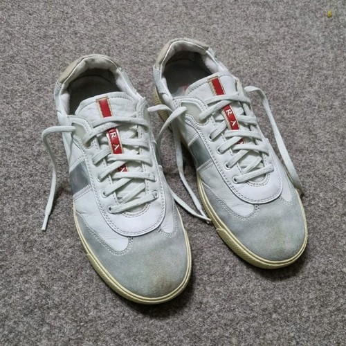 Prada shoes women white silver - shoes,