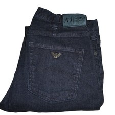 Armani Jeans J21 Regular Fit Straight Stretch Denim W30 L30 Dark Blue Mens j212p