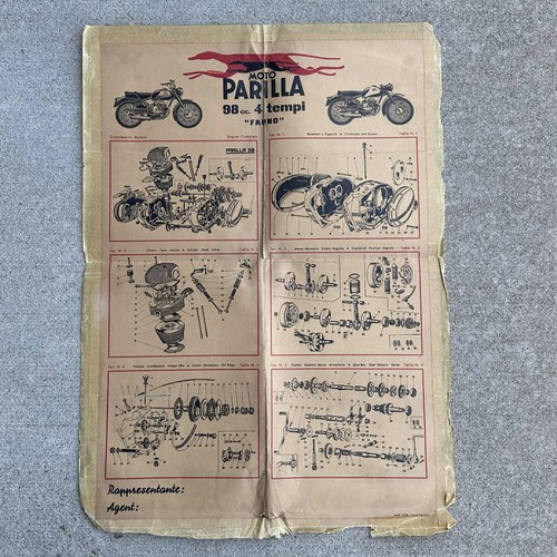 Vintage 1958 moto parilla - vintage,