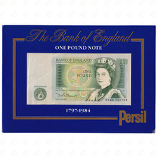 ND Great Britain Elizabeth II 1 Pound Banknote in Persil Advertising Card