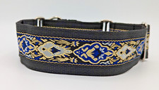 Blue White Metallic Gold