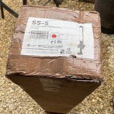 Folding Bolt Down Drive Way Post TF156 Silver