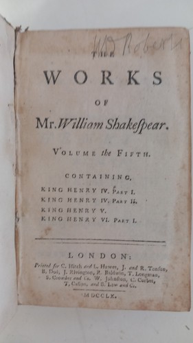1760 william shakespeare - william, works