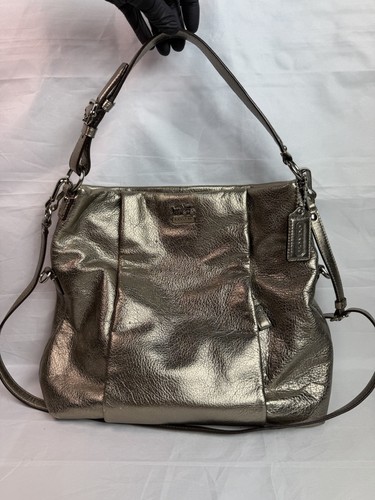 Coach metallic pewter leather - coach,
