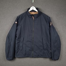 NAPAPIJRI Jacket Mens XL Blue Navy Bomber Windbreaker Insulated Abbel