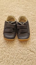 Brand New Without Box Clarks Infant 3.5 Blue Leather First Soft Shoes