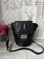 The Bridge Lavinia Black Leather Shoulder Bag , Cross Body Bag