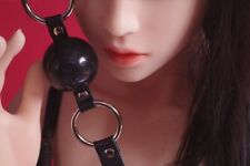 Black Soft Cherry Rubber Ball Gag, Dungeon Restraint Fetish Party Head Hood Mask