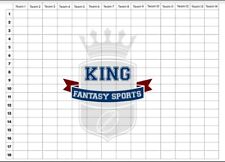 NFL Fantasy Draft Board Kit 2025  **CLEAREST LABELS**