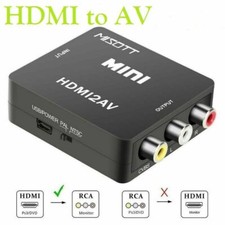 1080P AV Scart Composite Converter Adapter HDMI to 3 RCA CVBS Full HD Video