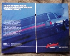 1989 Chevy S10 Blazer Print Ad